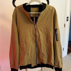 Men's Khaki Bomber Jacket
